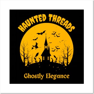 Haunted Threads: Elegance in the Shadows Posters and Art